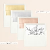 "simple handwriting" - Save the Dates in Sugar by Cass Loh - Envelope Liner Options