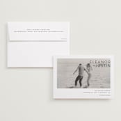 "enbolden" - Save the Dates in Blanc by Erin Deegan - Save the Date with Envelope