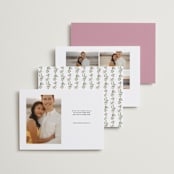 "Growing Together" - Save the Dates in Petunia by Claudia Orengo - Back of Card Options