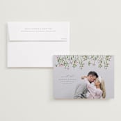 "Growing Together" - Save the Dates in Petunia by Claudia Orengo - Save the Date with Envelope