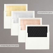 "Smitten" - Save the Dates in Ebony by Nicoletta Savod - Envelope Liner Options
