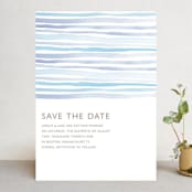 "Horizon" - Save the Dates in Light Cornflower by Dean Street - Front