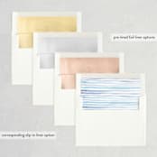 "Horizon" - Save the Dates in Light Cornflower by Dean Street - Envelope Liner Options
