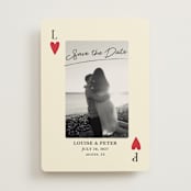 "Red Hearts" - Save the Dates in Champagne by Helena Vitto - Front