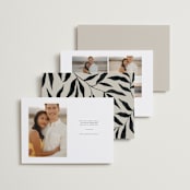 "Glacier" - Save the Dates in Ink by Wildfield Paper Co - Back of Card Options