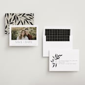 "Glacier" - Save the Dates in Ink by Wildfield Paper Co - Assembled