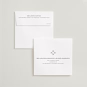 "Alcott" - Save the Dates in Ebony by Meagan Christensen - FREE Recipient Addressing