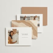 "Rustic Abstract" - Save the Dates in Sahara by Elly - Back of Card Options