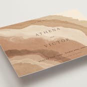 "Rustic Abstract" - Save the Dates in Sahara by Elly - Detail