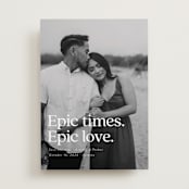 "Epic" - Save the Dates in Snow by Jackie Crawford - Front