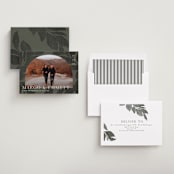 "Shade Garden" - Save the Dates in Moss by Laura Hankins - Assembled