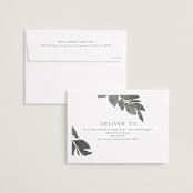"Shade Garden" - Save the Dates in Moss by Laura Hankins - FREE Recipient Addressing