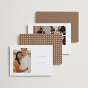 "Tropical Rattan" - Save the Dates in Rattan by Elly - Back of Card Options
