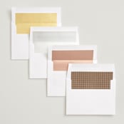 "Tropical Rattan" - Save the Dates in Rattan by Elly - Envelope Liner Options