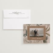 "Tropical Rattan" - Save the Dates in Rattan by Elly - Save the Date with Envelope