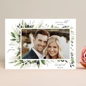 "Nature Love" - Save the Dates in Navy by Susan Moyal - Front