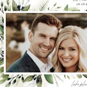 "Nature Love" - Save the Dates in Navy by Susan Moyal - Detail
