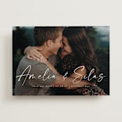 "Because of you" - Save the Dates in Marshmallow by Lea Delaveris - Front