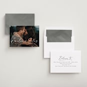 "Because of you" - Save the Dates in Marshmallow by Lea Delaveris - Assembled