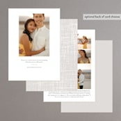 "chiffon" - Save the Dates in Crystal by chocomocacino - Back of Card Options