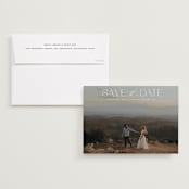 "prose" - Save the Dates in Ivory by Maja Cunningham - Save the Date with Envelope