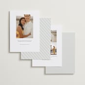 "Malibu Dreams" - Save the Dates in Linen by Ashley Cuccio - Back of Card Options