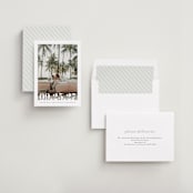 "Malibu Dreams" - Save the Dates in Linen by Ashley Cuccio - Assembled