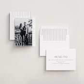 "Editorial lettering" - Save the Dates in Pearl by Ana de Sousa - Assembled