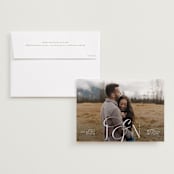 "beautiful monogram" - Save the Dates in Ivory by Phrosné Barwood - Save the Date with Envelope