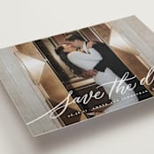 "Daisy" - Save the Dates in Chamomile by Wildfield Paper Co - Detail