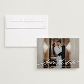 "Daisy" - Save the Dates in Chamomile by Wildfield Paper Co - Save the Date with Envelope