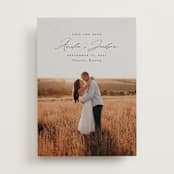 "Simple Names" - Save the Dates in Onyx by Emily Betts - Front