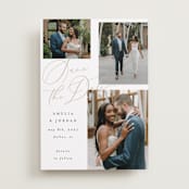 "Whimsy" - Save the Dates in Snow by AK Graphics - Front
