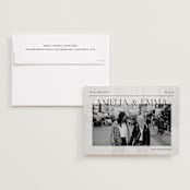 "headline" - Save the Dates in Dew by Pixel and Hank - Save the Date with Envelope