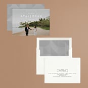 "Square Stamp" - Save the Dates in Cloud by Kelly Williams - Assembled