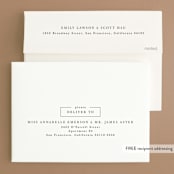 "Square Stamp" - Save the Dates in Cloud by Kelly Williams - FREE Recipient Addressing