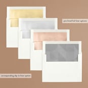 "Square Stamp" - Save the Dates in Cloud by Kelly Williams - Envelope Liner Options