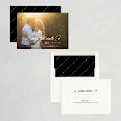 "Dashing" - Save the Dates in Lily by Carolyn MacLaren - Assembled