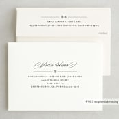"Dashing" - Save the Dates in Lily by Carolyn MacLaren - FREE Recipient Addressing
