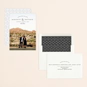 "Mark Your Calendar" - Save the Dates in Onyx by Erin Deegan - Assembled