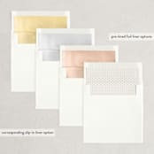 "Simply Minimal" - Save the Dates in Blush by Jessica Louie - Envelope Liner Options