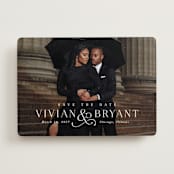 "And here we are" - Save the Dates in Marble by Lea Delaveris - Front