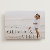 "Modern Classic Names" - Save the Dates in Onyx by Emily Betts - Front