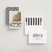 "Big bold date" - Save the Dates in Ecru by Jackie Crawford - Assembled