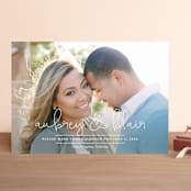 "sitting in a tree" - Save the Dates in Linen by Erin Deegan - Front