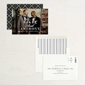 "Stacked Names" - Save the Dates in Snow by Megan Cash - Assembled
