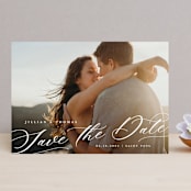 "Slant" - Save the Dates in Snow by Michelle Taylor - Front