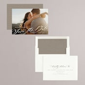 "Slant" - Save the Dates in Snow by Michelle Taylor - Assembled