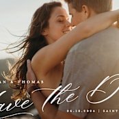 "Slant" - Save the Dates in Snow by Michelle Taylor - Detail