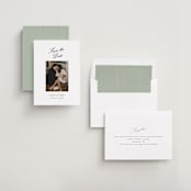 "Hayworth" - Save the Dates in Pearl by Olivia Kanaley Inman - Assembled